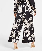 Vince Camuto Women's Printed High-Rise Wide-Leg Pants