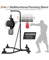 Vebreda Heavy Duty Boxing Punching Stand With Heavy Bag