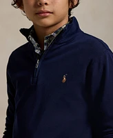 Polo Ralph Lauren Big Boys Cotton Interlock Quarter-Zip Pullover