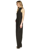 Michael Kors Women's Astor Studded Sleeveless Mock-Neck Jumpsuit