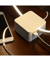 Brightech Circle 15" Dimmable Modern Led Desk Lamp with Usb Port