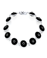 Bling Jewelry Protection Good Luck Amulet Turkish Glass Bead Evil Eye Bracelet For Women Sterling Silver Inch