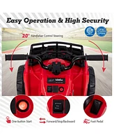Vebreda 6V Kids Ride On Electric Atv with Led Headlights and MP3 Player-Pink