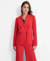 Dkny Women's Double-Breasted Long-Sleeve Blazer