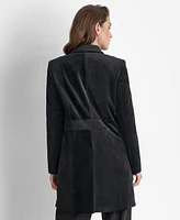 Dkny Women's Notch-Collar Single-Button Velvet Jacket