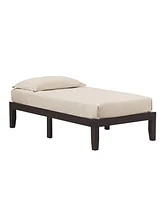 Gymax 14'' Twin Wooden Platform Bed Frame w/ Strong Slat Support Espresso