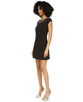 Michael Kors Women's Rhinestone Cap-Sleeve Mini Dress