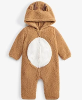 Carter's Baby Hooded Reindeer Faux-Sherpa Jumpsuit