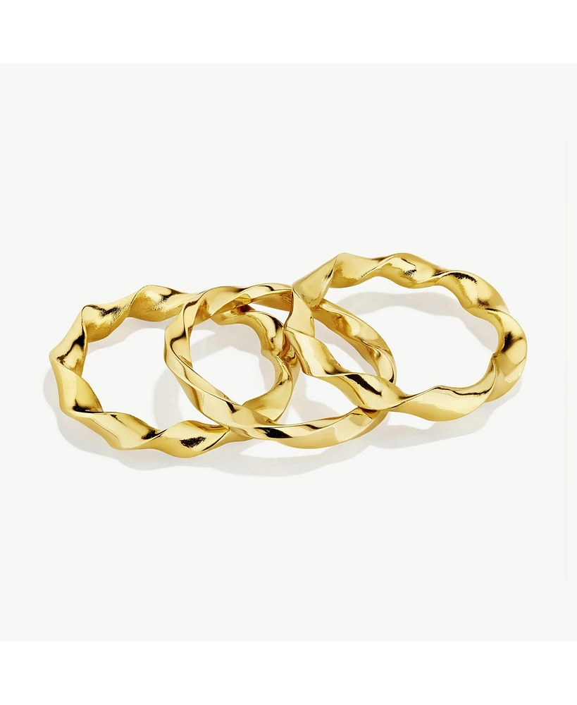 Soko Twist Infinity Stacking Rings