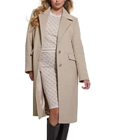 Guess Women's Nancy Faux-Fur-Collar Long Coat