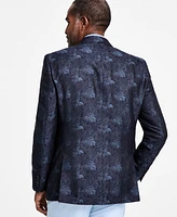 Tayion Collection Men's Classic-Fit Jacquard Double-Breasted Dinner Jacket
