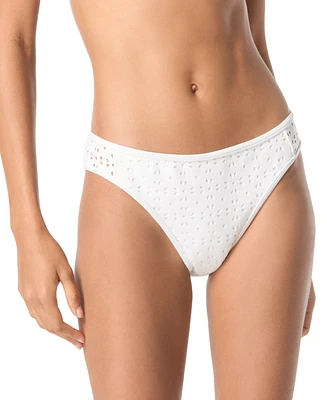 Michael Michael Kors Women's Laser Cut Hipster Bikini Bottoms
