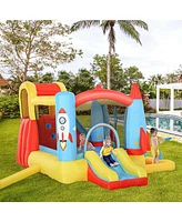 Streamdale Furniture Inflatable 4-in-1 Water Slide and Bounce House