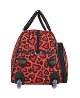 World Traveler Love 21-Inch Carry-On Rolling Duffel Bag