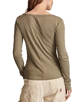 Lucky Brand Women's Snap-Closure Henley Top