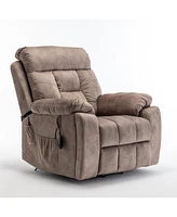 Streamdale Furniture Electric Oversized Lounge Chair with Hidden Cup Holder