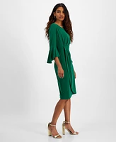 Connected Petite Side-Tab Sheath Dress