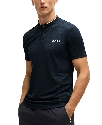 Boss by Hugo Men's Collarless Polo Shirt