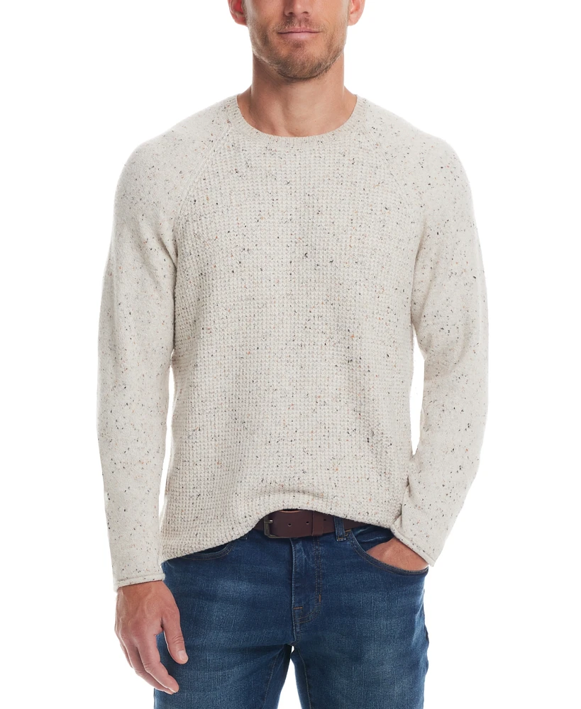 Weatherproof Vintage Men's Waffle Crew Neck Sweater