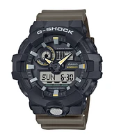 G-Shock Men's Japanese Quartz Black Resin Watch, 53.4mm, GA710TU-1A3