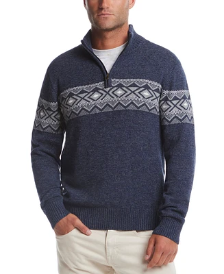 Weatherproof Vintage Men's Southwest Quarter-Zip Sweater