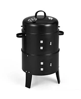 Skonyon 3-in-1 Charcoal Bbq Grill Cambo with Built-in Thermometer