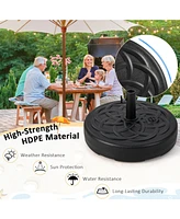 Skonyon 22 Inch Fillable Heavy-Duty Round Patio Umbrella Base Stand