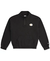 Champion Big Girls Quarter-Zip Logo Sweatshirt