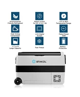 Skonyon 53 Quarts Portable Electric Car Cooler Refrigerator