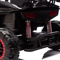 Kids 24V Electric Ride-On Police Car w/Parental Control