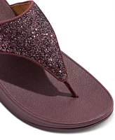 FitFlop Women's Halo Bead-Circle Metallic Toe-Post Sandals