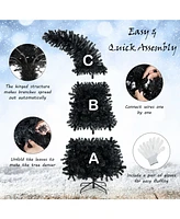 Skonyon 7 Feet Pre-Lit Halloween Tree 8 Flash Modes with 400 Lights