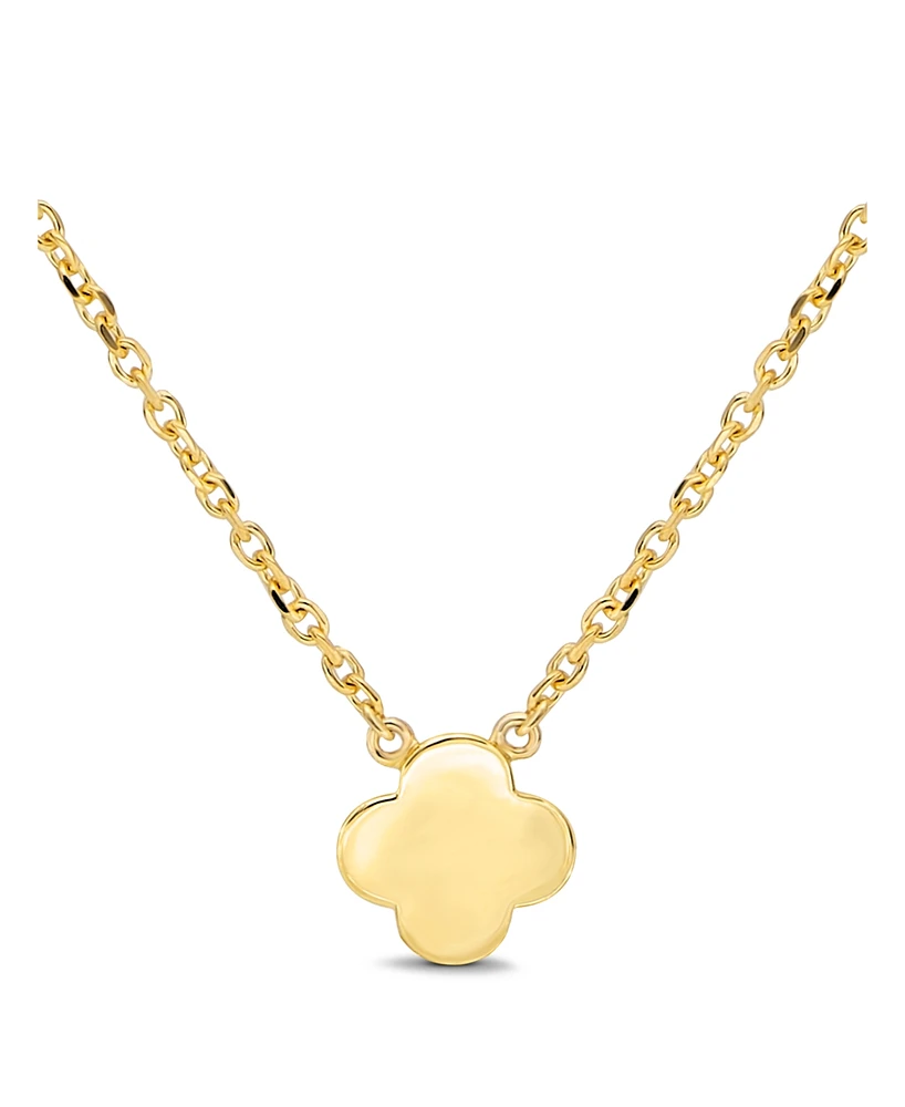 Devata Clover Chain Necklace in 14K Gold, 16 in adj to 18 in, approx. 4.1 grams