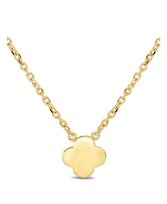 Devata Clover Chain Necklace in 14K Gold, 16 in adj to 18 in, approx. 4.1 grams