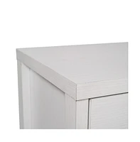 Merrick Lane Samson Three-Drawer Engineered Wood Buffet Sideboard Cabinet With Three Tempered Glass Doors For Dining Room/Kitchen