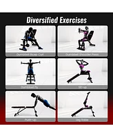 Skonyon Adjustable Weight Bench Strength Training Bench for Full Body Workout