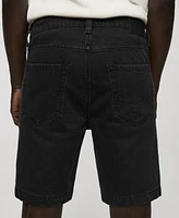 Mango Men's Denim Bermuda Shorts