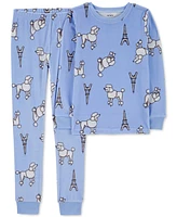 Carter's Little & Big Kids Printed Velboa Pajamas, 2 Piece Set