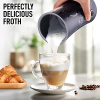 Zulay Kitchen Powerful 4-in-1 Electric Milk Frother and Steamer