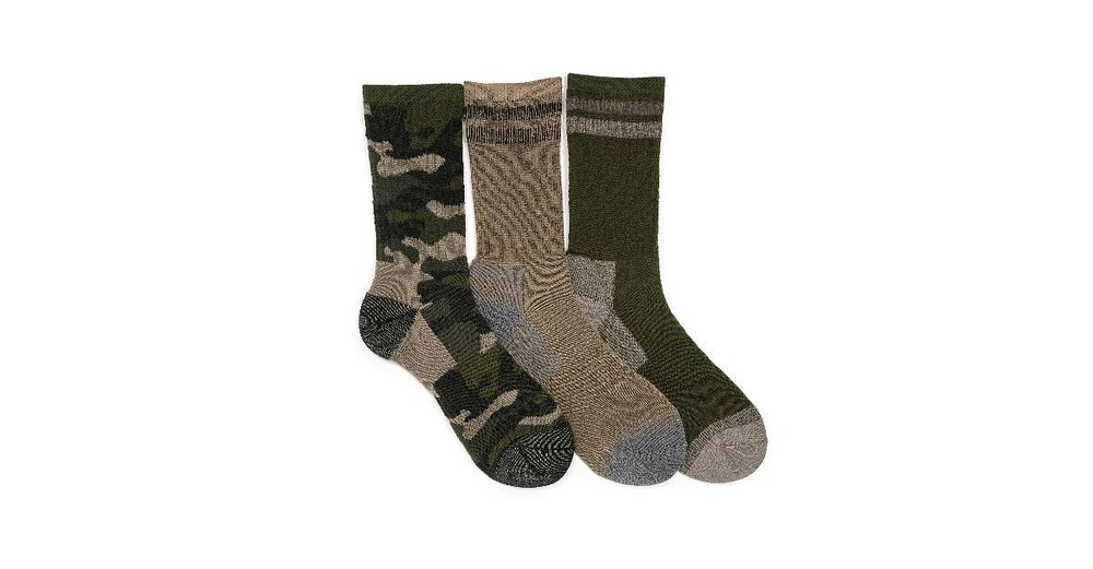 Muk Luks Men's Crew Hike Heat Retainer Socks (3 Pack)