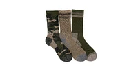 Muk Luks Men's Crew Hike Heat Retainer Socks (3 Pack)