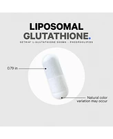 Codeage Liposomal Glutathione Supplement - Pure Reduced Setria� L Glutathione - Nano Encapsulated Glutathione Powder Pills - Phospholipids