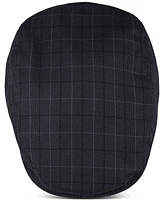 Kenneth Cole Reaction Men's Mesh Plaid Flat Top Cap