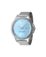 TechnoMarine Men's Tm-822005 MoonSun Quartz 3 Hand Light Blue Dial Watch