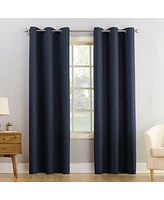 Montego Casual Textured Semi-Sheer Grommet Curtain Panel