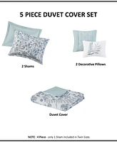 Madison Park Bonnie Seersucker 4-Pc. Duvet Cover Set, Full/Queen