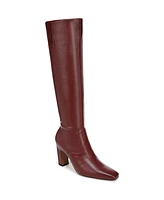 Franco Sarto Women's Bowman Wide Calf Square Toe Knee High Dress Boots