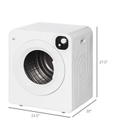 Compact Electric Clothes Dryer for Apartments and Dorms