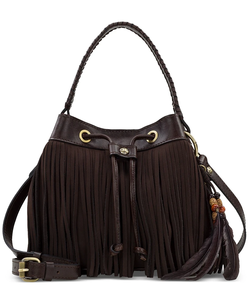 Patricia Nash Elisa Small Leather Bucket Bag