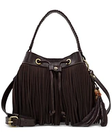 Patricia Nash Elisa Small Leather Bucket Bag